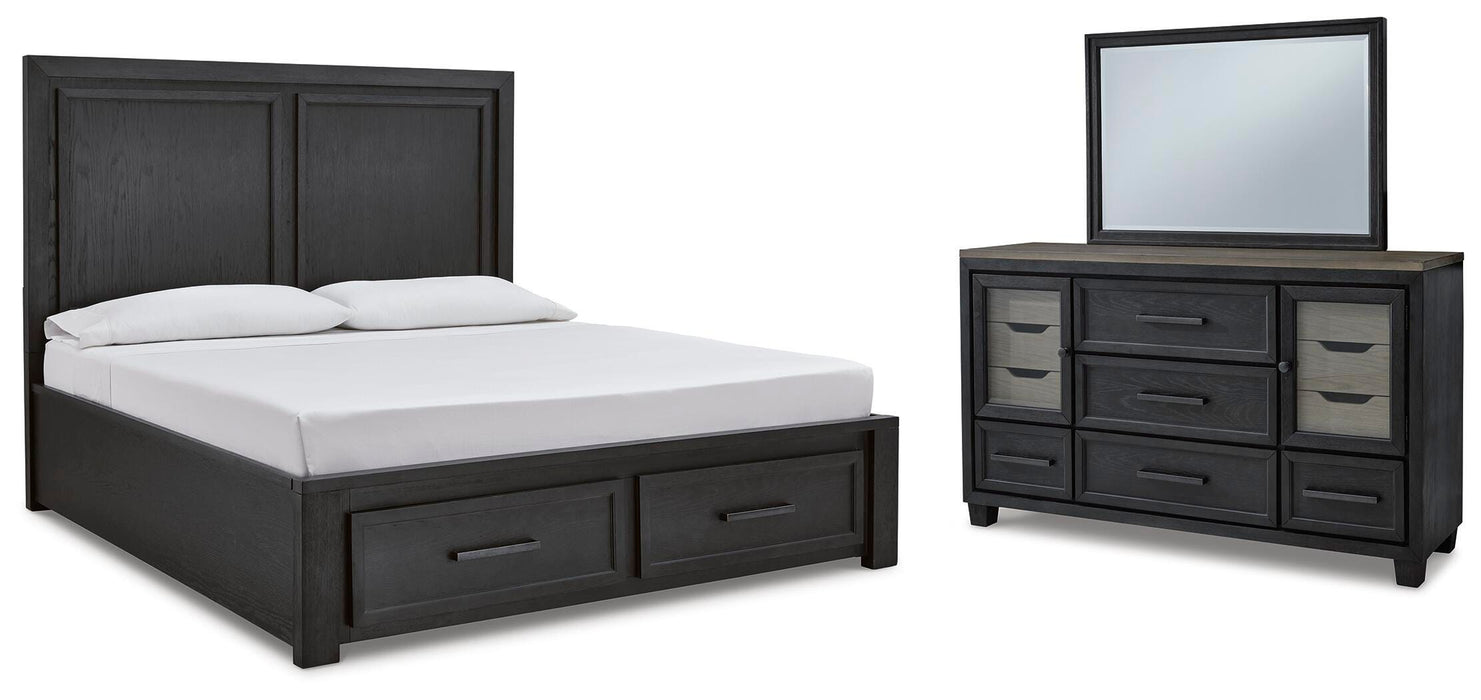 Foyland Black/Brown Bedroom Collection