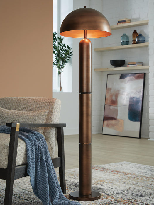 Wendfield Antique Copper Finish Metal Floor Lamp (1/CN)