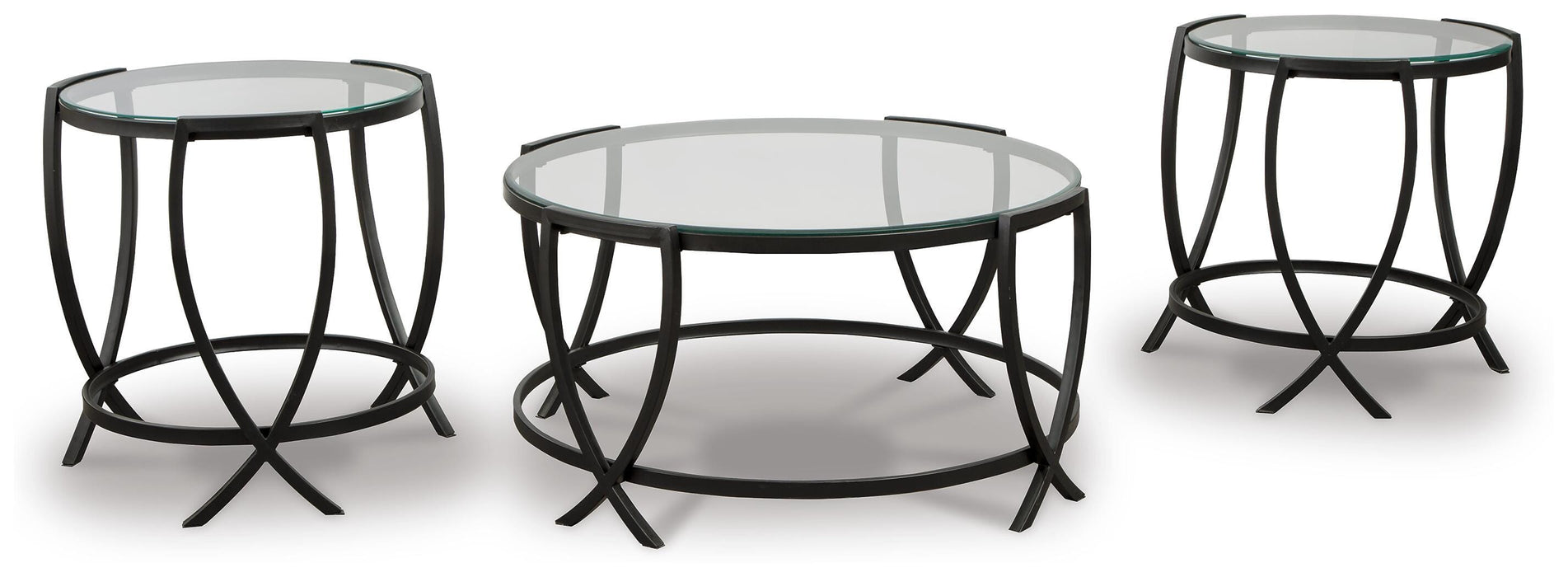 Tarrin Black Occasional Table Set (3/CN)