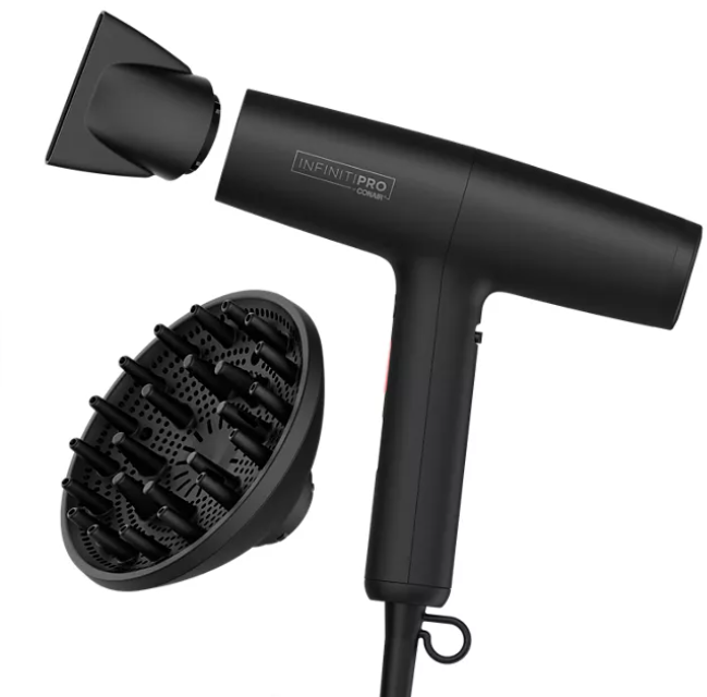 InfinitiPRO by Conair DigitalAIRE Hair Dryer with Brush and Storage Bag - open_box