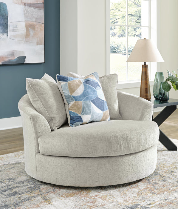 Maxon Place Stone Maxon Place Oversized Swivel Accent Chair