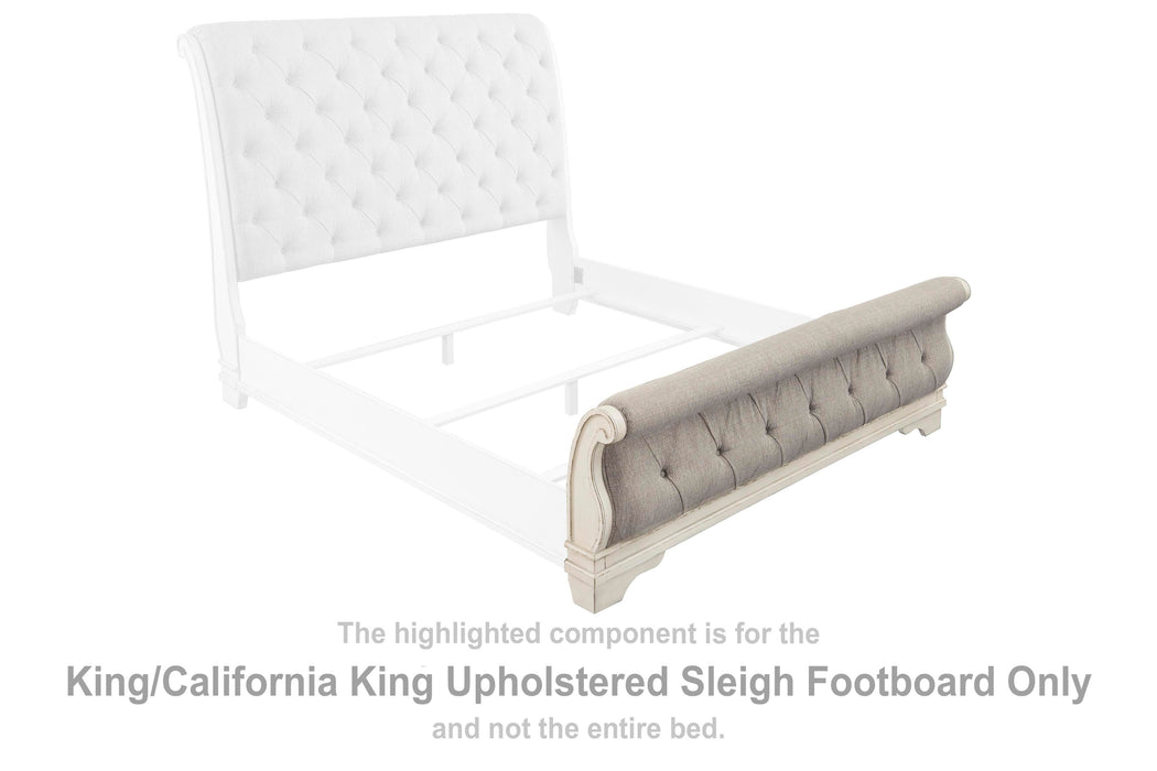 Realyn Two-tone King/Cal King UPH Sleigh FTBD
