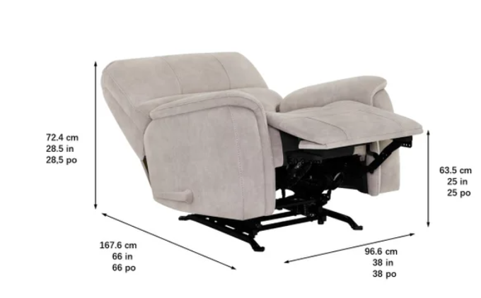 True Innovations Hayden Manual Rocker Recliner - use_like_new