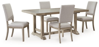 Vallardia Light Grayish Brown Dining Collection