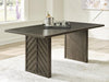 Arkenton Grayish Brown Rectangular Dining Room Table