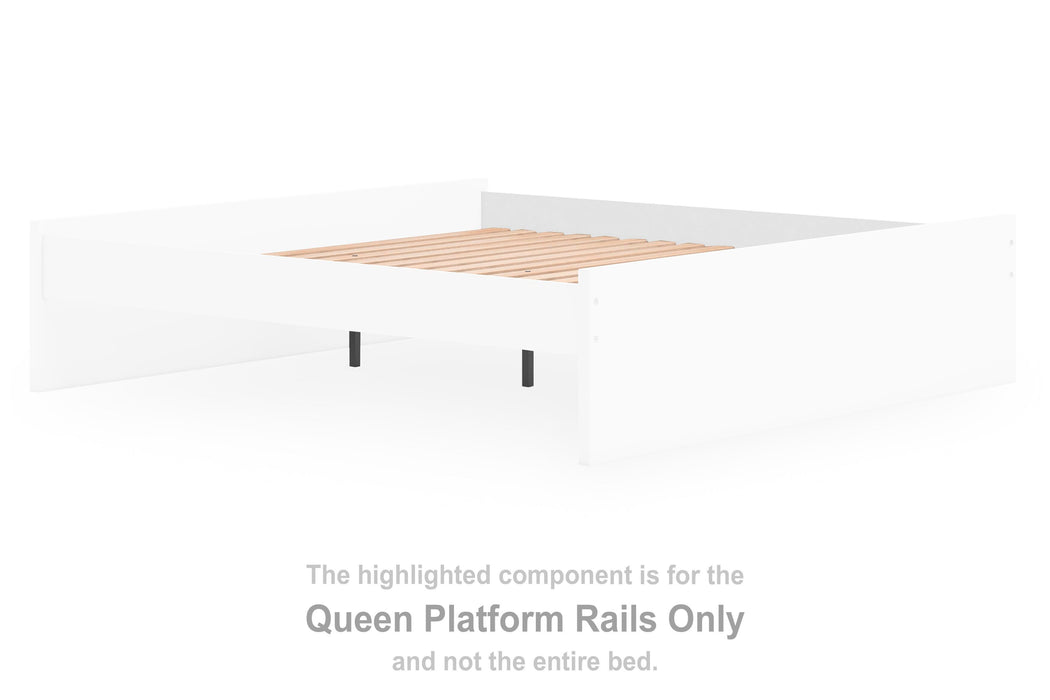 Onita White Queen/King Platform Rails