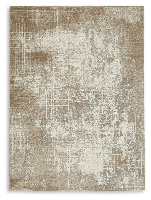 Grifflain Tan/Brown/Gray Washable Medium Rug