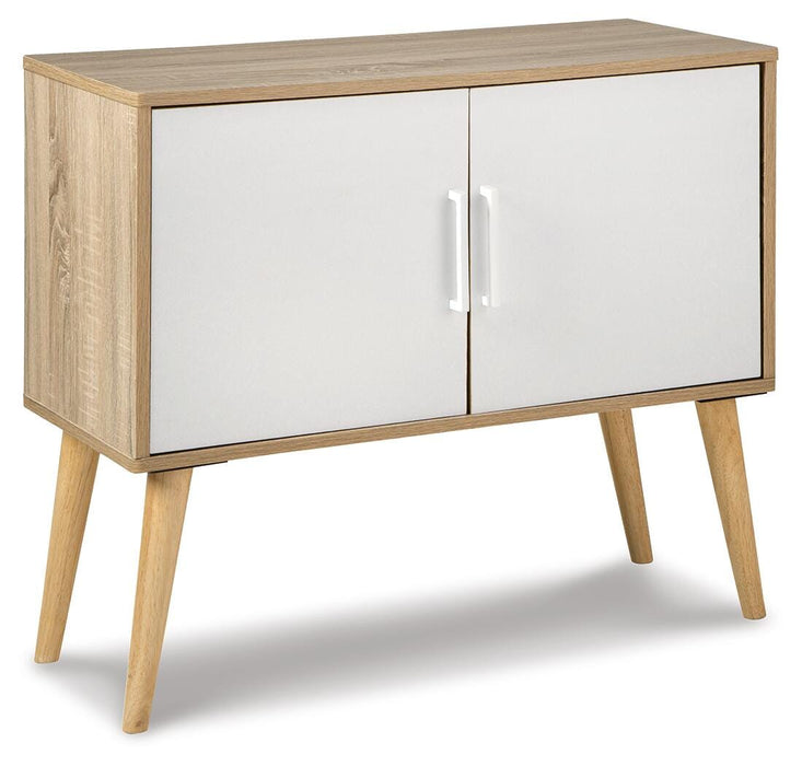 Orinfield Natural/White Accent Cabinet