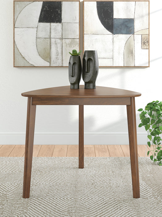 Lyncott Brown Triangle Dining Room Table