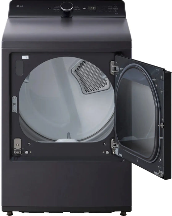 LG - 7.3 Cu. Ft. Smart Electric Dryer with EasyLoad Door - Matte Black - new