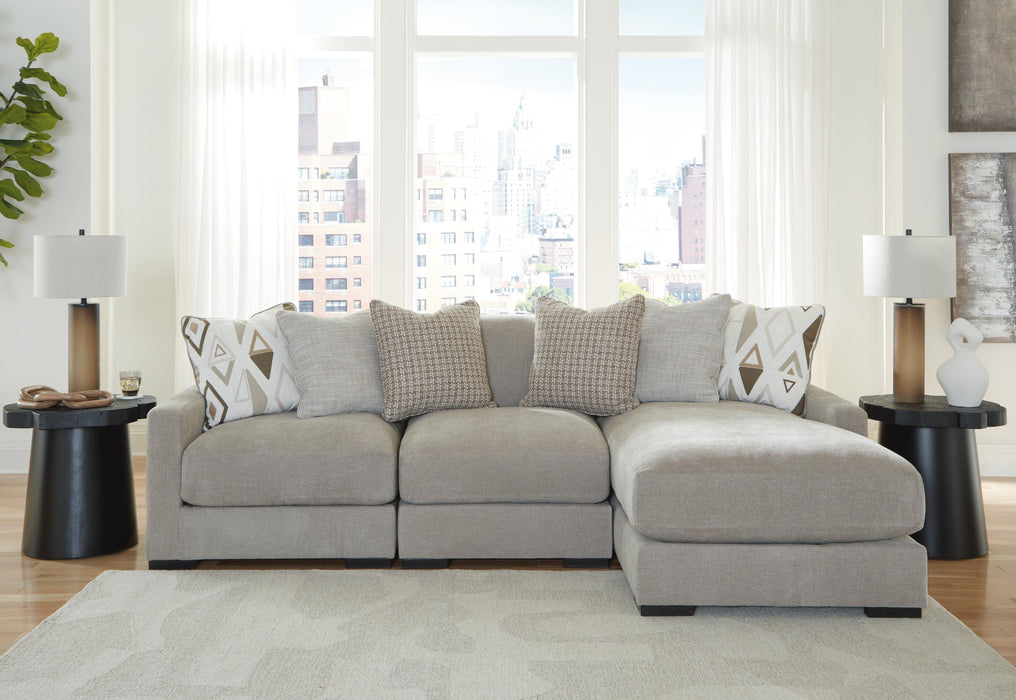 Aslan Court Flax Aslan Court 3-Piece Sofa Sectional with Chaise