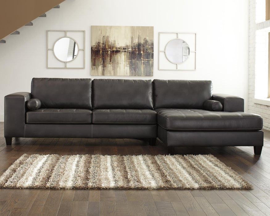 Nokomis Charcoal Nokomis 2-Piece Sectional with Chaise