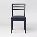 Set of 2 Ladder Back Dining Chair With Padded Seat Black - Room Essentials™