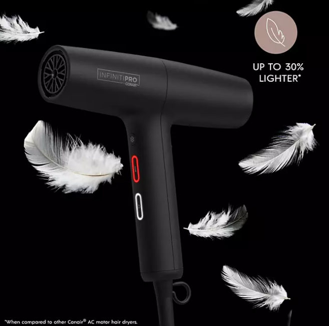 InfinitiPRO by Conair DigitalAIRE Hair Dryer with Brush and Storage Bag - open_box