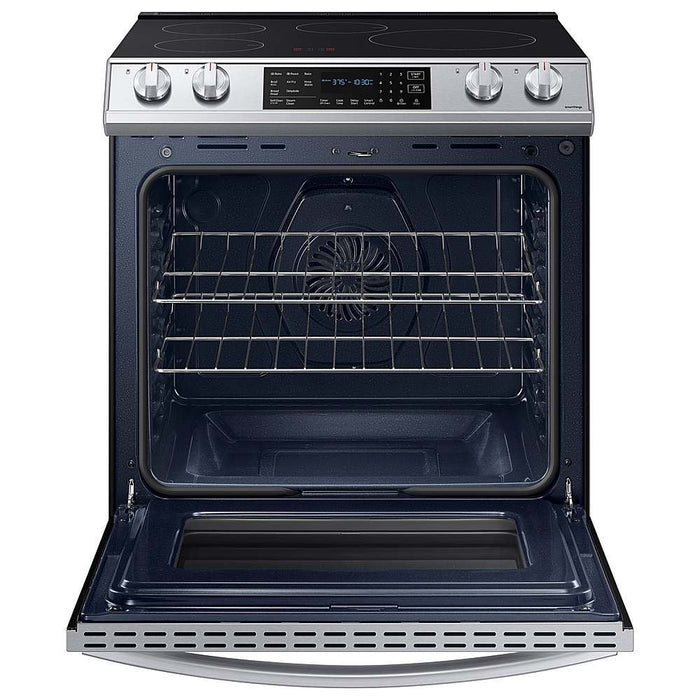 Samsung - 6.3 cu. ft. Smart Instant Heat Slide-in Induction Range with Air Fry & Convection+ - Stainless Steel - display_model