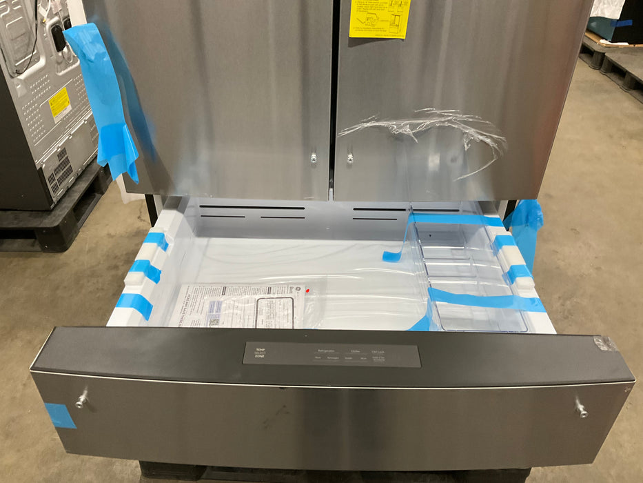 GE Profile Standard-Depth 28.7-cu ft 4 -Door 36-in Wide Smart Compatible French Door Refrigerator with Ice Maker with Water Dispenser ( Fingerprint-resistant Stainless Steel ) ENERGY STAR Certified - display_model