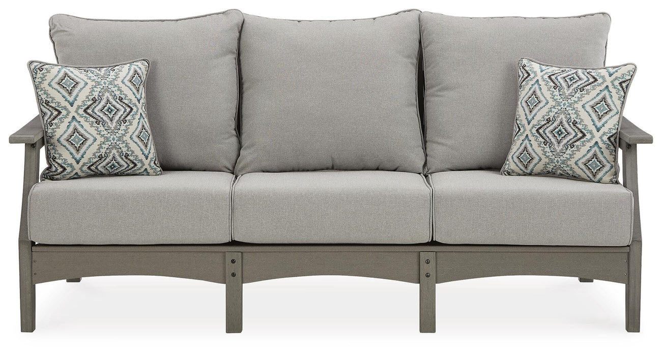 Visola Gray Sofa with Cushion