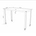 45" Rolling Metal Computer Desk Chalk White - Room Essentials™
