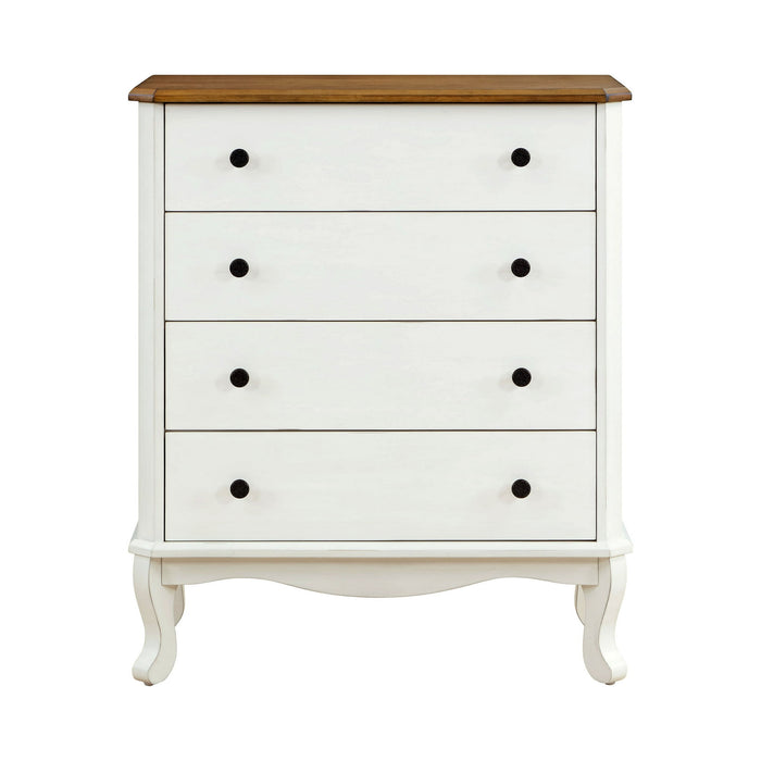 The Pioneer Woman 4-Drawer Dresser Made With Solid Wood Frame, White - display_model