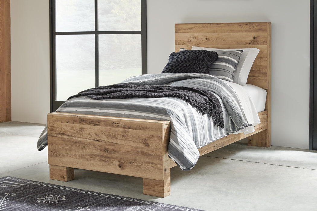 Hyanna Tan Brown Panel Bedroom Collection