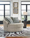 Benchcraft Sisal Oversized Swivel Accent Chair