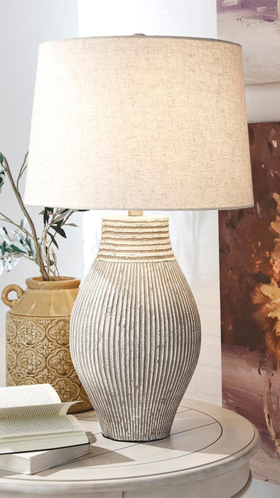 Layal Beige Paper Table Lamp (1/CN)