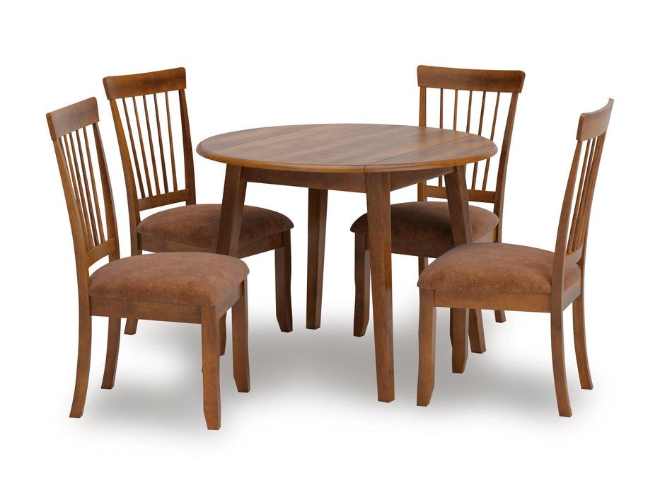 Berringer Rustic Brown Berringer Dining Table and 4 Chairs - Brand New