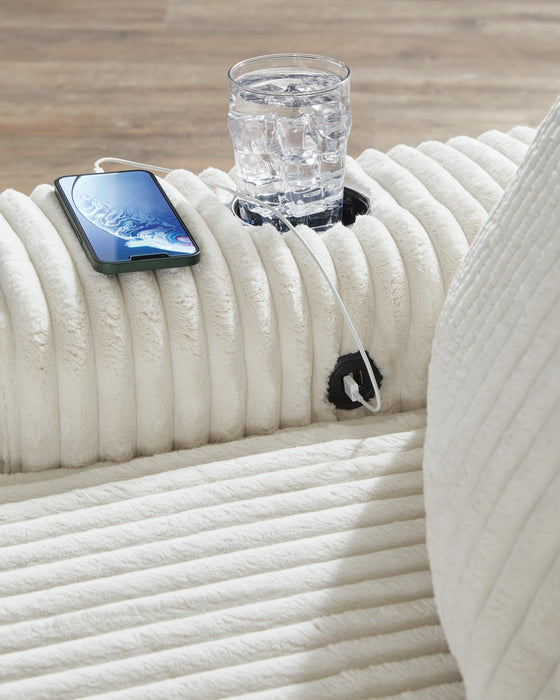 Signature Design Ivory Chaise