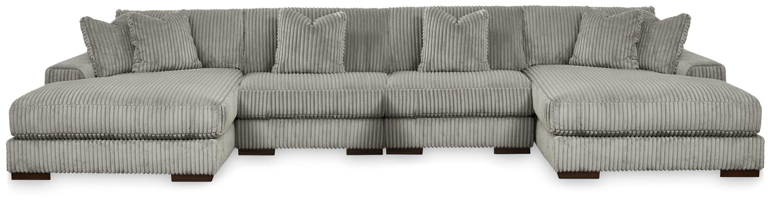 4-Piece Sectional with Double Chaise