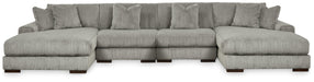 4-Piece Sectional with Double Chaise