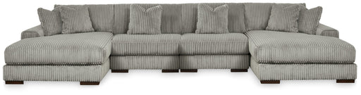 4-Piece Sectional with Double Chaise