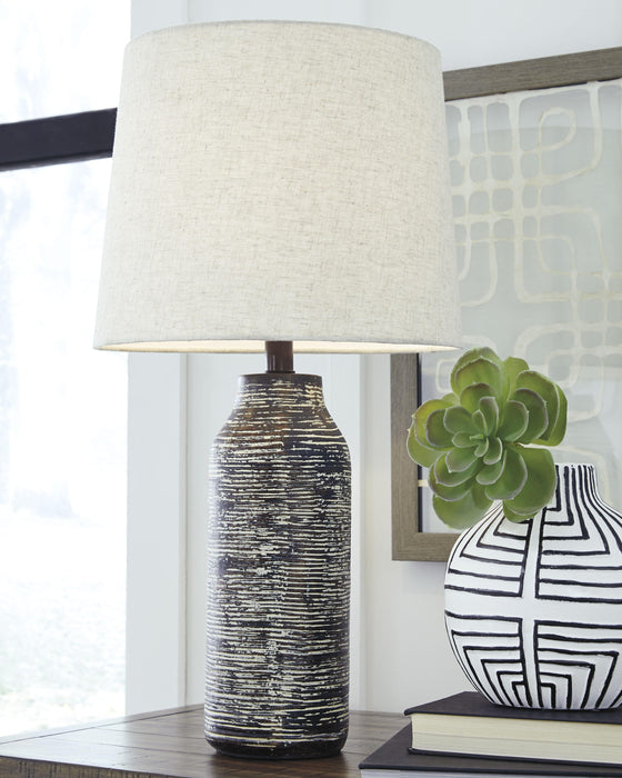 Mahima Black/White Paper Table Lamp (Priced Per Item, Must Order 2, 4, 6, or 8)