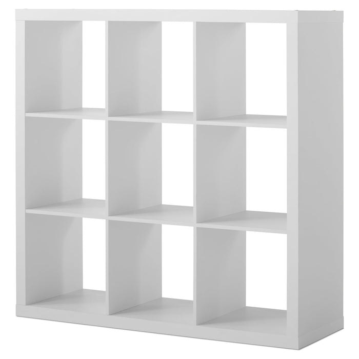 Better Homes & Gardens 9 Cube Storage Organizer, White Texture - new