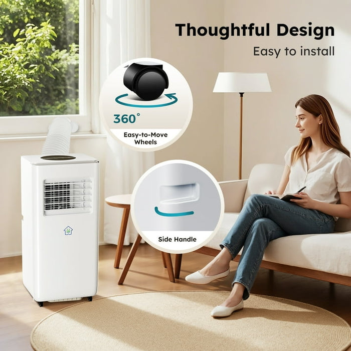 MF Studio 8000BTU ASHRAE Portable Air Conditioner with APP/Remote Control, 3-in-1 Standing AC with Cooler, Dehumidifier, Fan, Covers up to 350 Sq. Ft - new