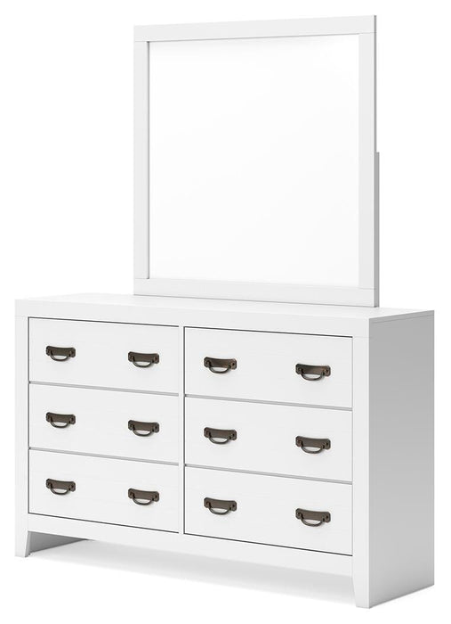 Binterglen White Binterglen Dresser and Mirror