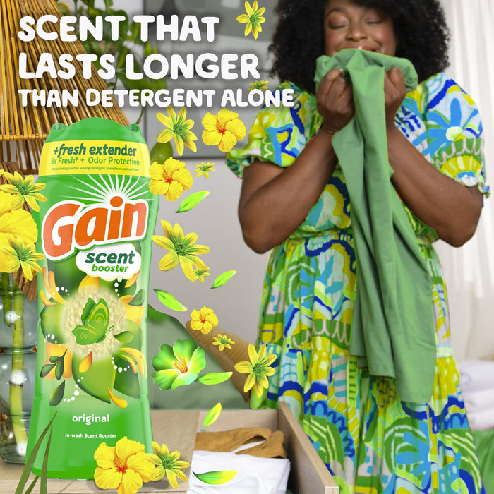 Gain Fireworks In-Wash Scent Booster Laundry Beads, Original Scent, 24 oz - open_box