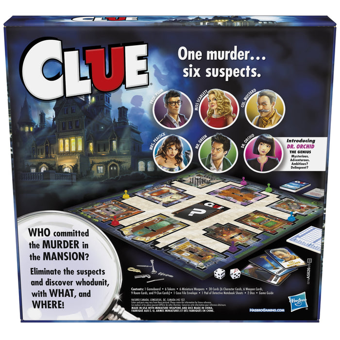 Clue Board Game, Mystery Game for Kids Ages 8 and Up, Family Games for 2-6 Players - new