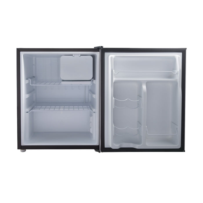 Galanz 2.7 Cu ft Single Door Mini Fridge, Black, Estar, New, Width 19.13" - open_box
