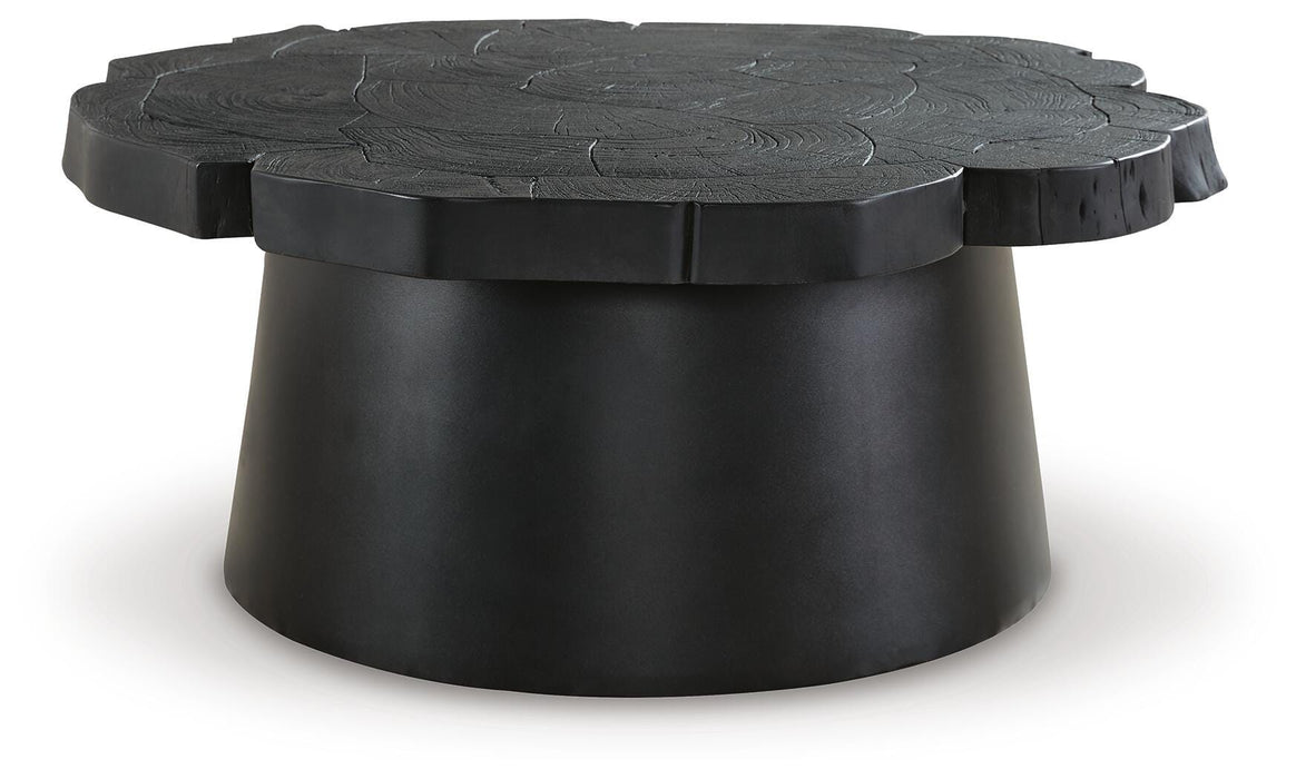 Wimbell Black Round Cocktail Table