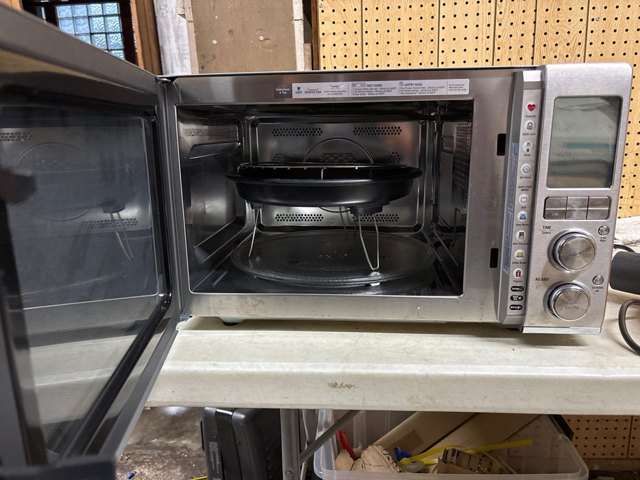 Breville - the Combi Wave 3 in 1 1.1 Cu. Ft. Convection Microwave - Brushed Stainless Steel - use_like_new