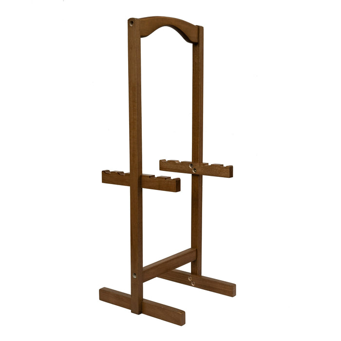 Mainstays 5pcs Over Size TV Tray Farmhouse Walnut L23.62" x W15.75" x H25.98" - open_box