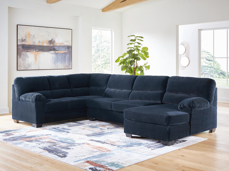 3-Piece Sectional with Chaise