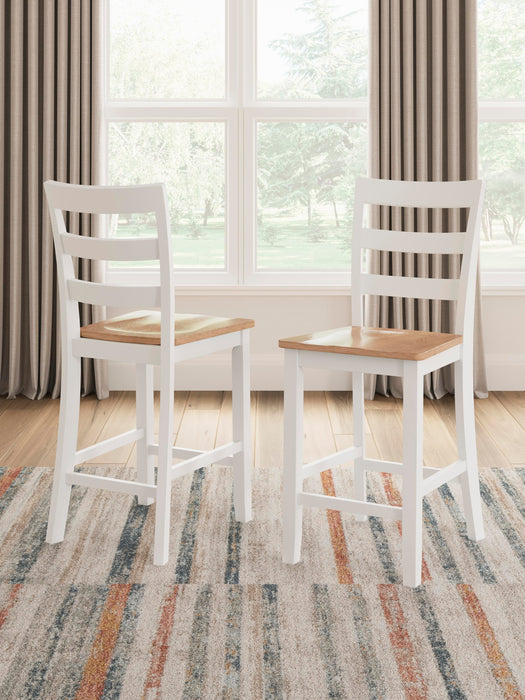 Gesthaven Natural/White Gesthaven Counter Height Barstool