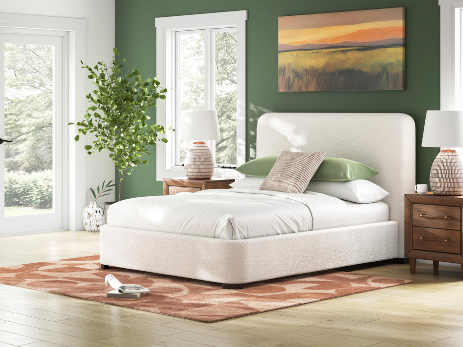 Whittgate Beige Queen Upholstered Bed