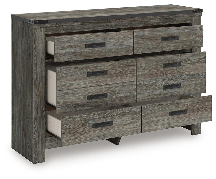 Frandern Gray Six Drawer Dresser