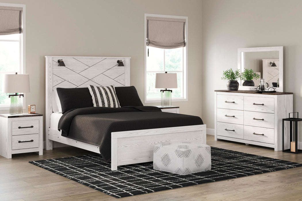 Gerridan White/Gray Gerridan Queen Panel Bed