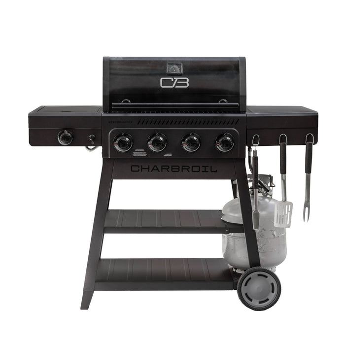 Charbroil Performance Series FlavorMax 4-Burner Gas Grill with Side Burner - open_box
