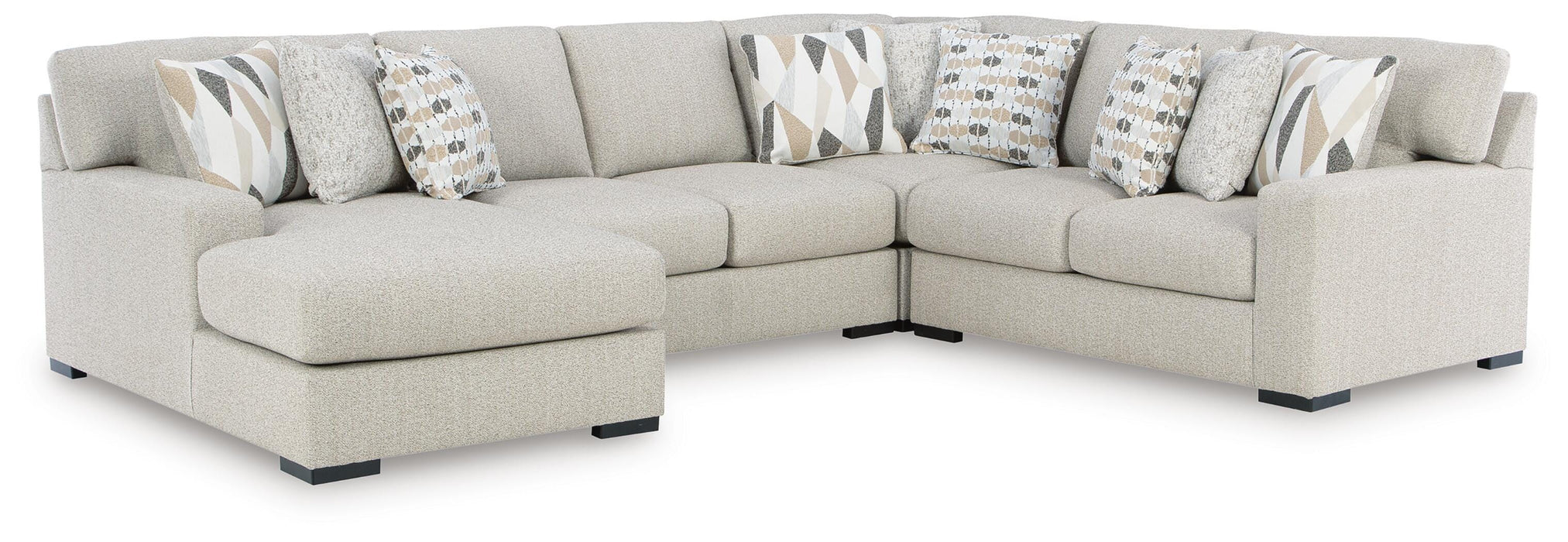 Laurelgrove Pebble Laurelgrove 4-Piece Sectional with Chaise