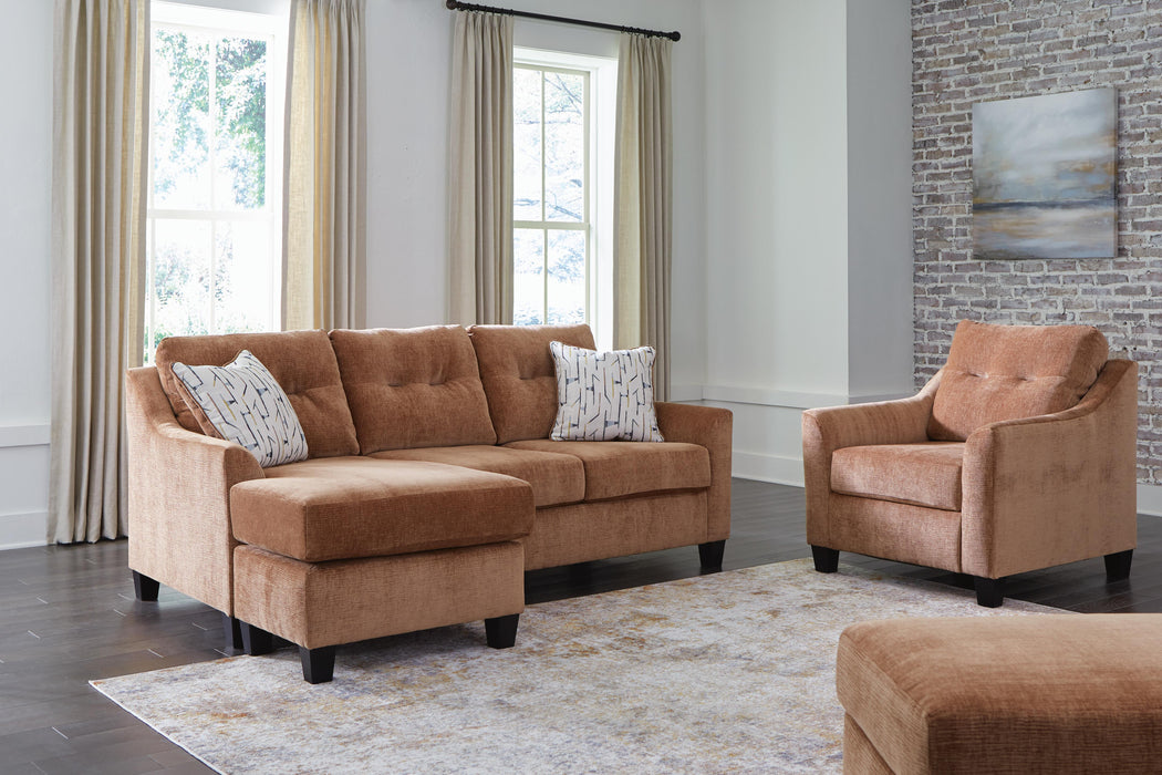 Amity Bay Clay Amity Bay Sofa Chaise, Chair, and Ottoman