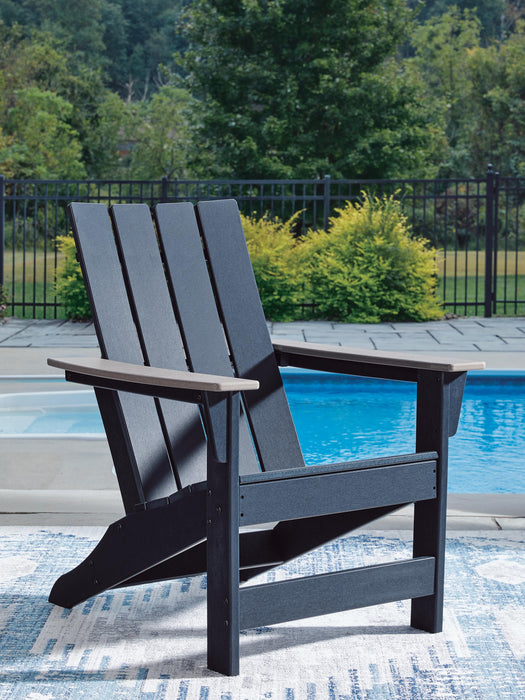 Mabry Shores Navy Blue/Driftwood Adirondack Chair